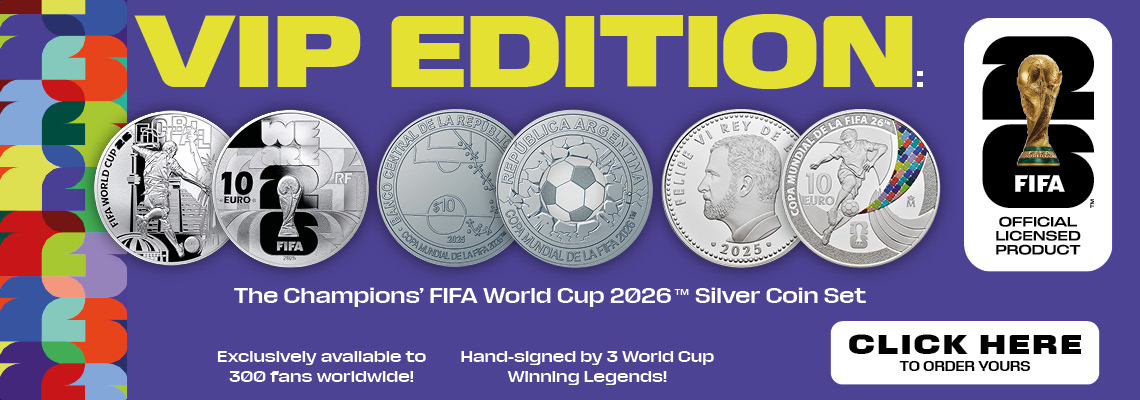 The FIFA 2026 Three Coin Silver Set