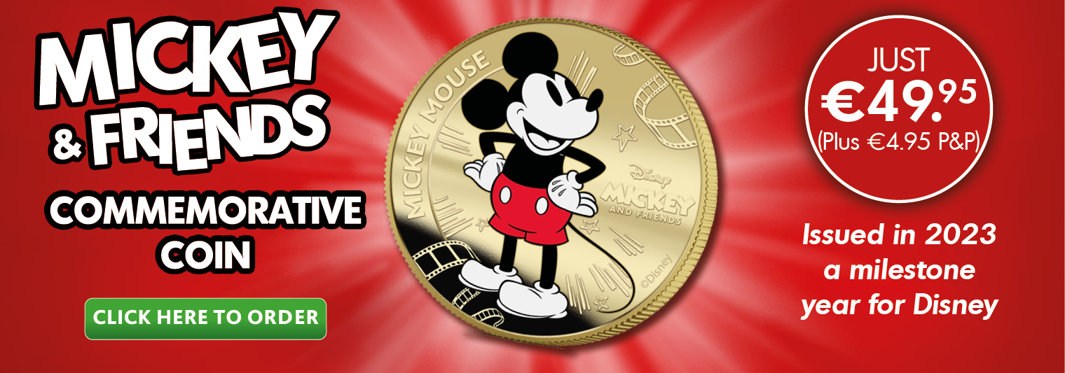 Disney Mickey & Friends Gold Layered Coin
