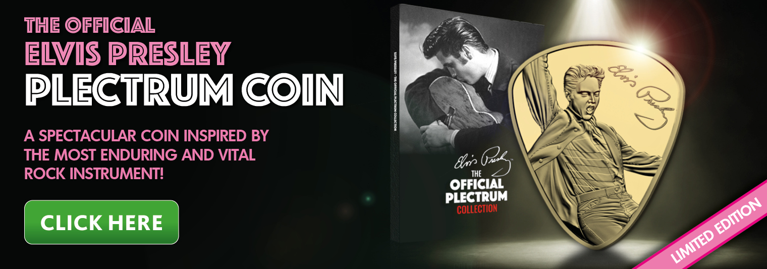 Elvis Plectrum Gold Layered Coin