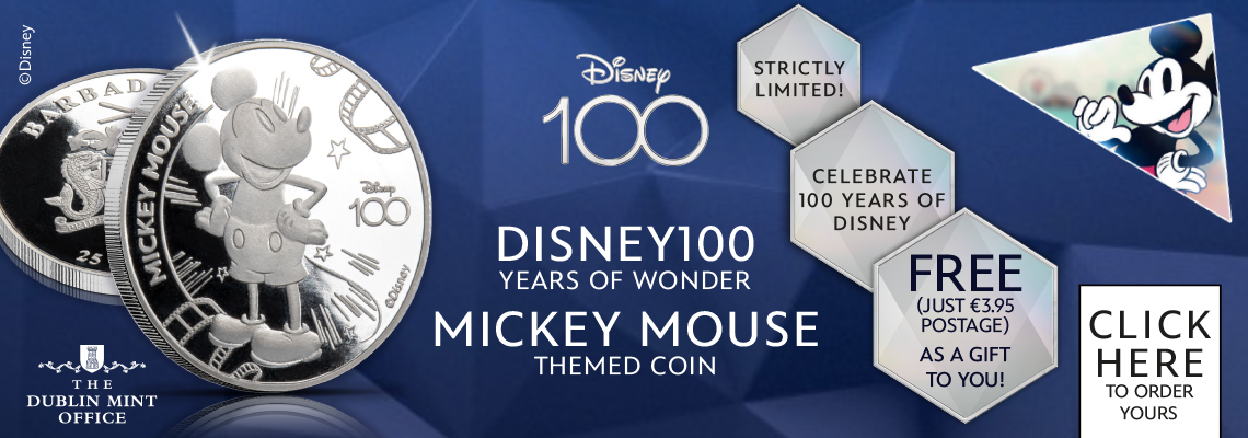 The Official Disney100 Years of Wonder Mickey Mouse Themed Free Coin