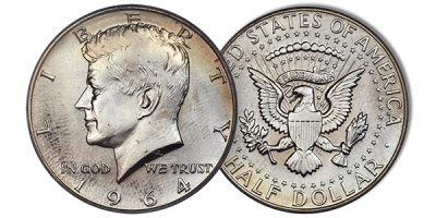 The 1964 John F. Kennedy U.S. Silver Half Dollar 