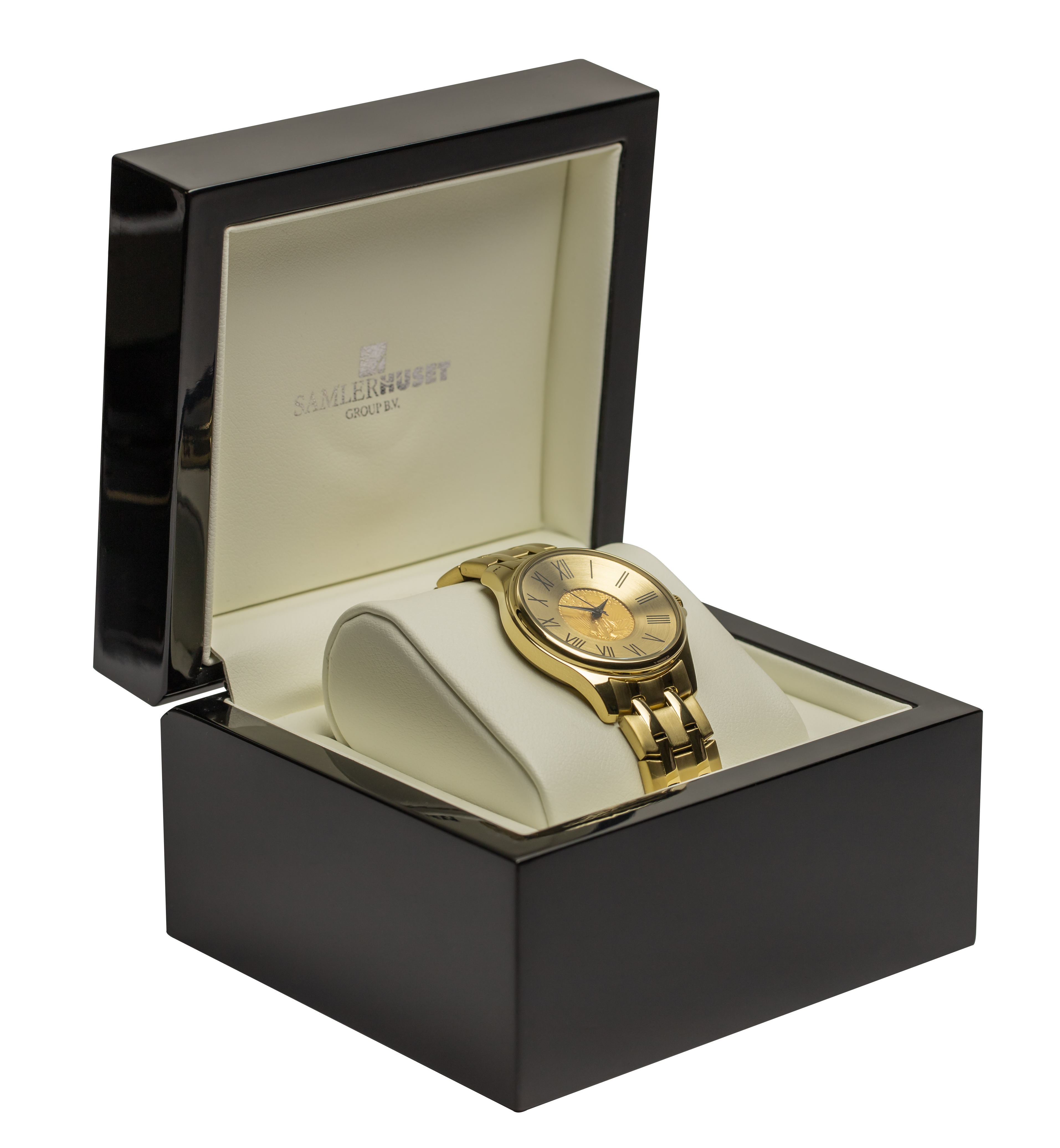 The 1986 Gold Eagle Watch with Steel Strap