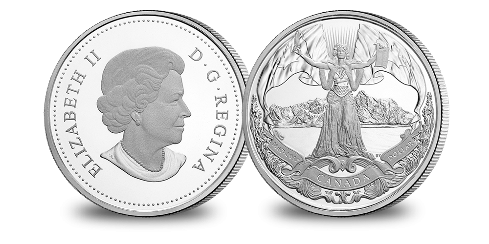 2017 Proof Pure Silver Dollar - 150th Anniversary of Canadian Confederation
