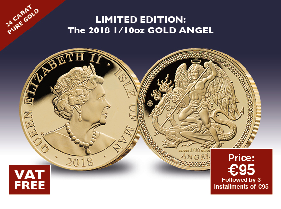 2018 1/10 oz Gold Angel coin VAT FREE