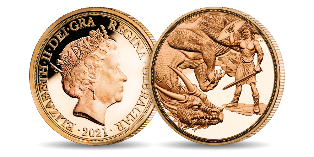 2021 The Dragon Conquered Quarter Sovereign 2021 The Dragon Conquered Quarter Sovereign