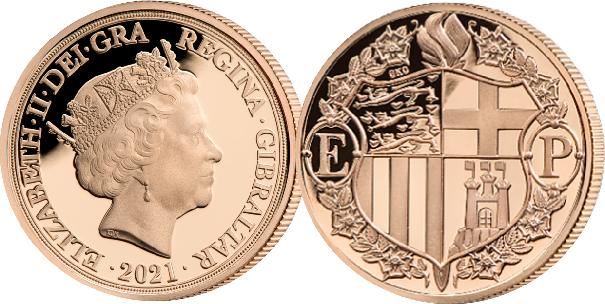 22 carat gold quarter sovereign. An everlasting tribute to His Royal Highness.