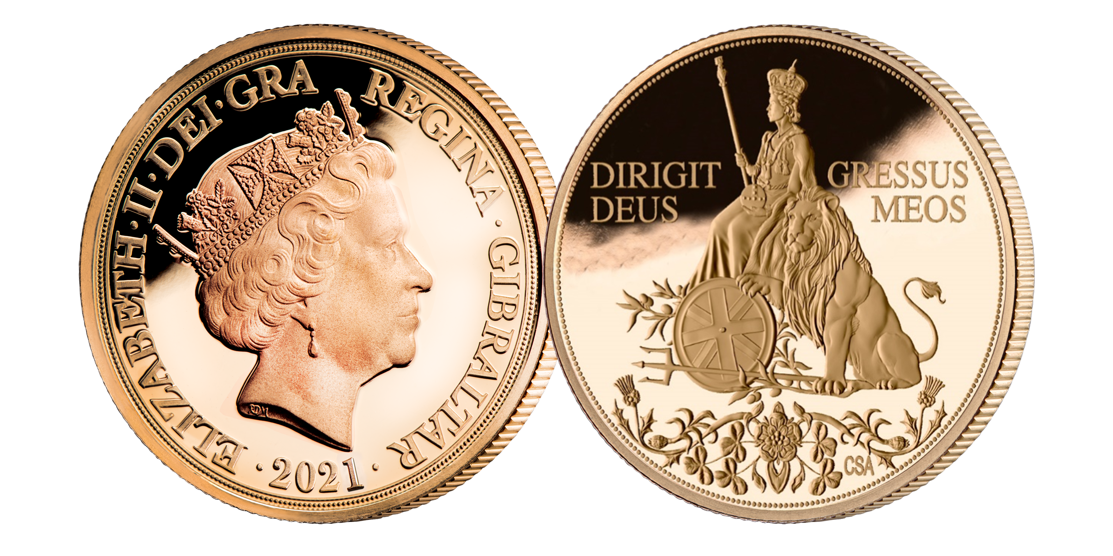 Liz__amp__the_Lion_Half_Sovereign_Obv__amp__Rev Liz__amp__the_Lion_Half_Sovereign_Obv__amp__Rev