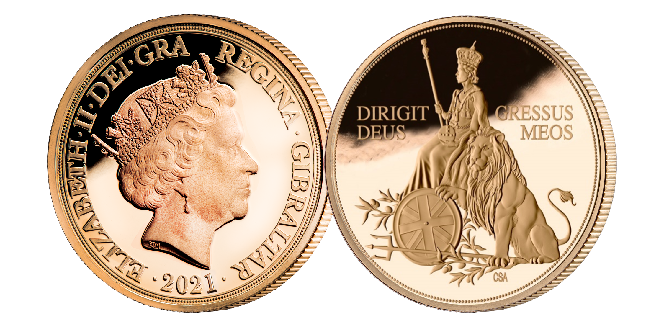 Liz__amp__the_Lion_Quarter_Sovereign__Obv__amp__Rev Liz__amp__the_Lion_Quarter_Sovereign__Obv__amp__Rev