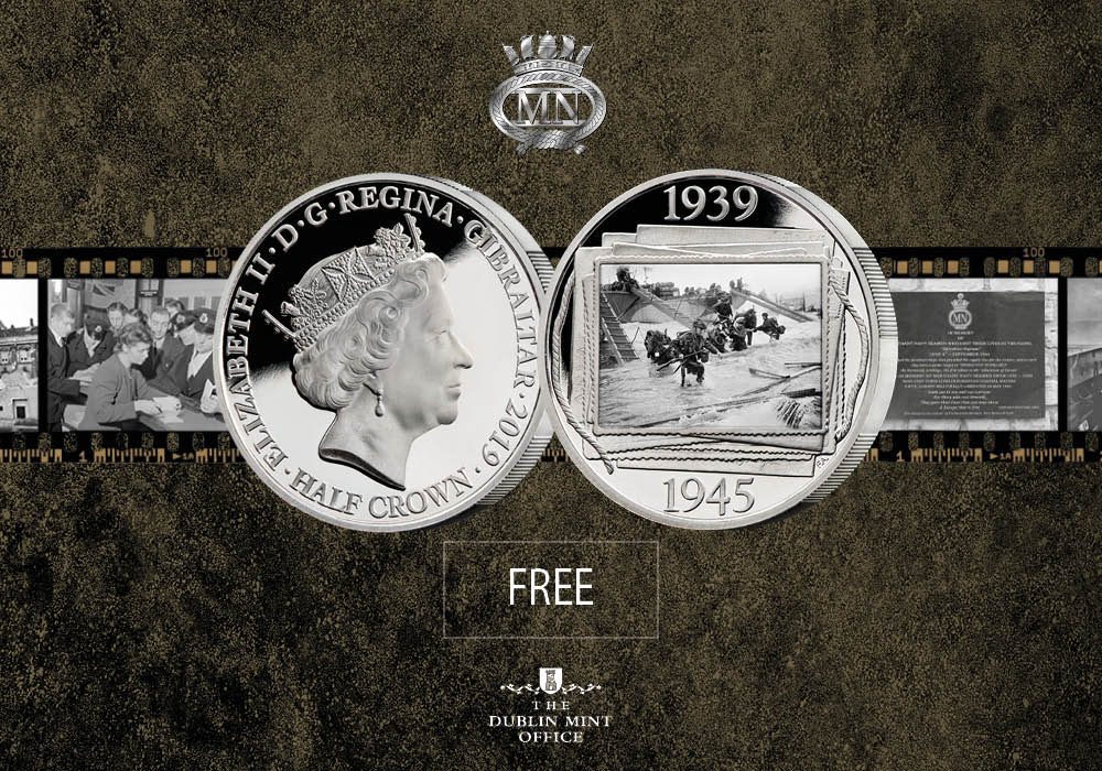 The Official D-Day 75th Anniversary coin - in Partnership with the Merchant Navy Association