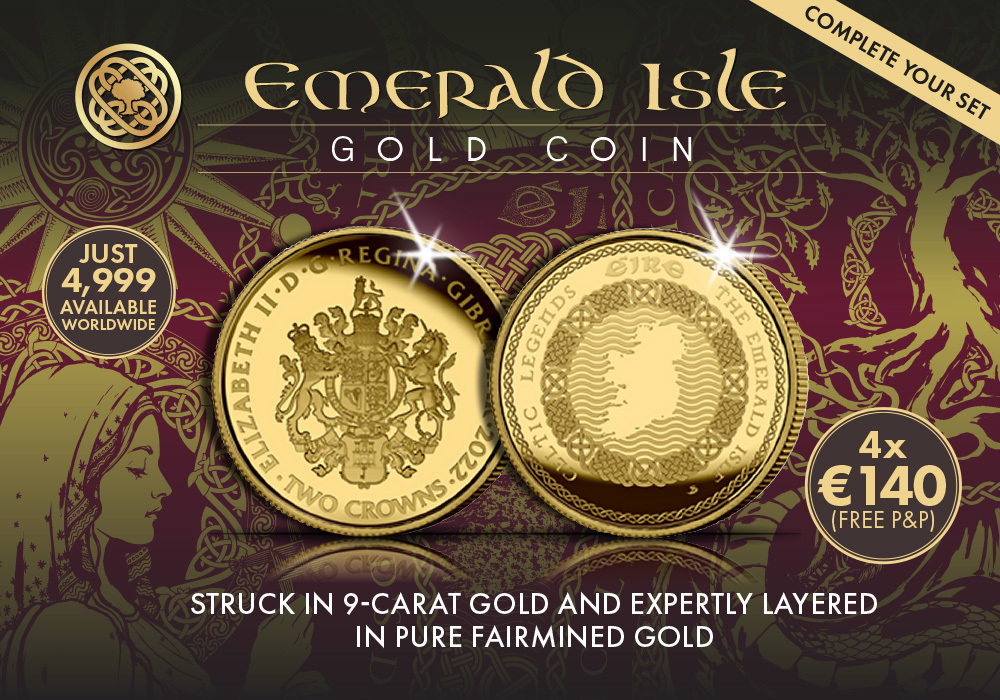 The Celtic Legends 'Emerald Isle' Gold Coin