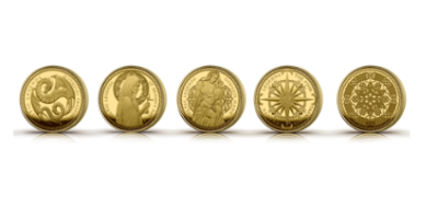 The Celtic Legends Gold Layered Medal Collection