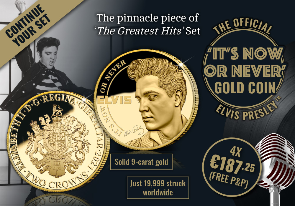 The Elvis Presley 'It's Now or Never' Gold Coin