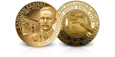 The Seven Signatories 'Éamonn Ceannt' Gold Layered Medal 