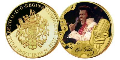 The Official Elvis Presley 'All Shook Up' Gold Layered Coin