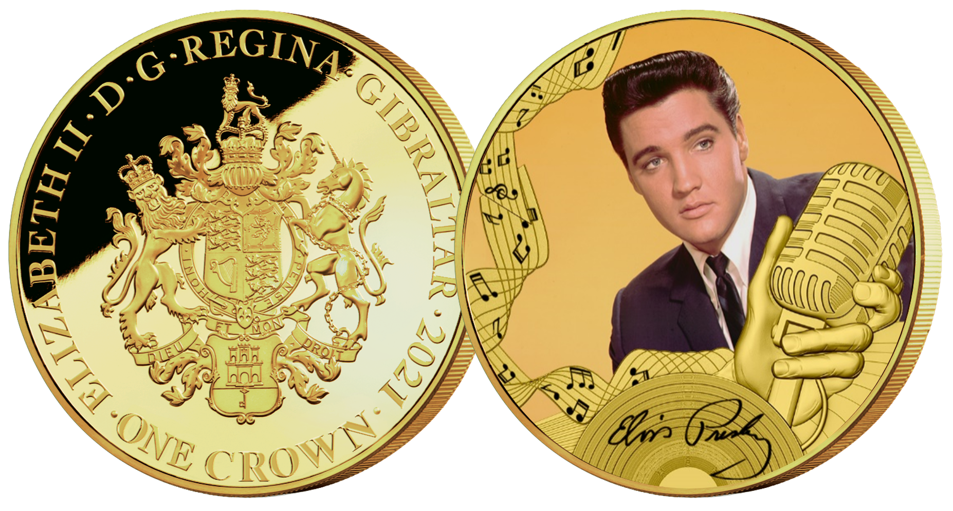 The Official Elvis Presley 'Heartbreak Hotel' Gold Layered Coin