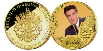 The Official Elvis Presley 'Heartbreak Hotel' Gold Layered Coin
