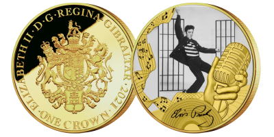 The Official Elvis Presley 'Jailhouse Rock' Gold Layered Coin
