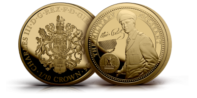 The Official Elvis Presley ‘The Military Sergeant’ 1/10th oz Pure 24-carat Gold Coin 