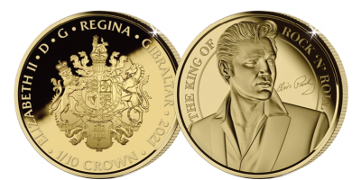 The Official Elvis Presley 1/10th oz Pure 24-carat Gold Coin