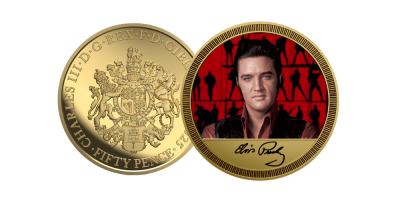 The Official Elvis Presley ‘The King of Rock ‘n’ Roll’ 1/200 oz Pure Gold Coin