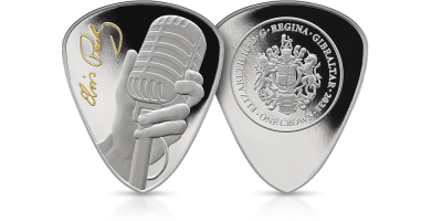 The Official Elvis Presley Silver Plectrum Coin