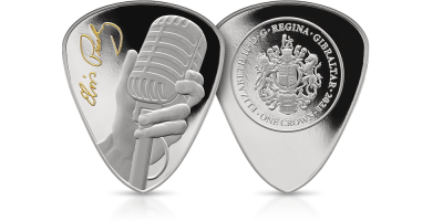 The Official Elvis Presley Silver Plectrum Coin The Official Elvis Presley Silver Plectrum Coin