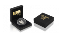 The Official Elvis Presley Silver Plectrum Coin in Box