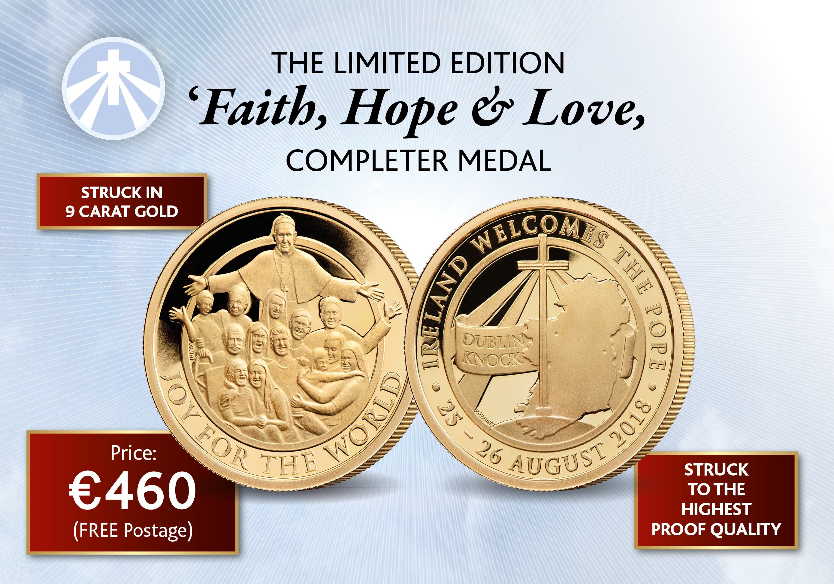 ‘Faith, Hope and Love’ Gold medal 