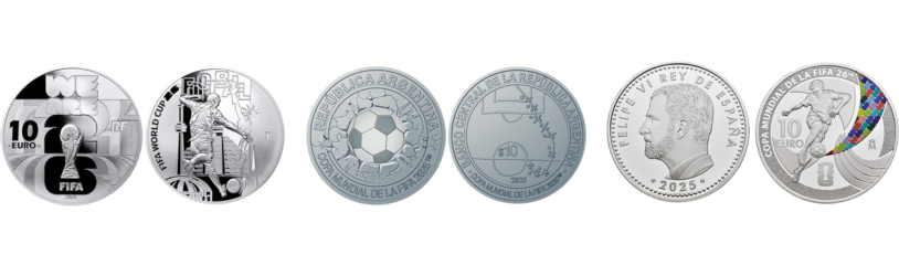 The 'FIFA World Cup 2026' Three-Coin Sliver Collection