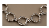 The Forget-Me-Not 'Wreath' Silver Link Bracelet