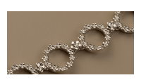 The Forget-Me-Not 'Wreath' Silver Link Bracelet
