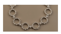 The Forget-Me-Not 'Wreath' Silver Link Bracelet