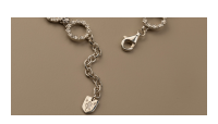The Forget-Me-Not 'Wreath' Silver Link Bracelet