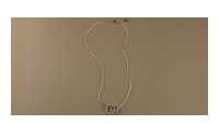 The Forget-Me-Not 'Wreath' Love Link Necklace in Silver