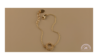 The Forget-Me-Not 'Wreath' Silver Bracelet Layered in Fairmined Gold
