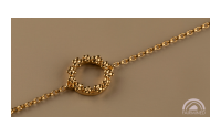 The Forget-Me-Not 'Wreath' Silver Bracelet Layered in Fairmined Gold