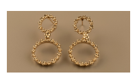 The Forget-Me-Not 'Full Floral Wreath' Drop solid 9-carat Gold Earrings