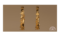 The Forget-Me-Not 'Wreath' Silver Hoop Earrings Layered in 18-carat Fairmined Gold