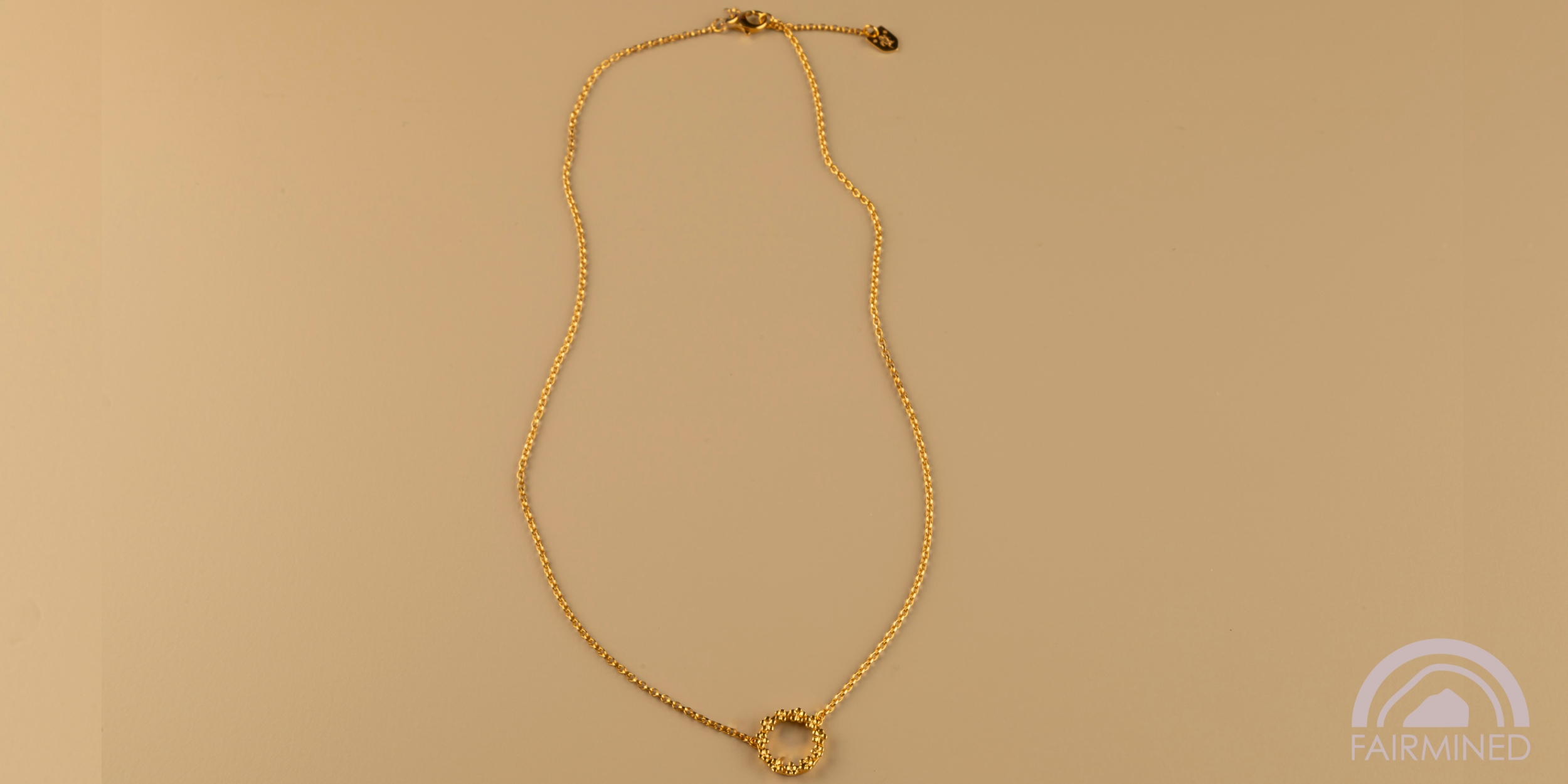 The Forget-Me-Not 'Wreath' Silver Necklace Layered in Fairmined Gold