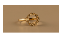 The Forget-Me-Not 'Wreath' Solid 9-carat Gold Ring