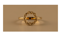 The Forget-Me-Not 'Wreath' Solid 9-carat Gold Ring