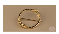 The Forget-Me-Not 'Wreath' Silver Brooch Layered in Fairmined Gold