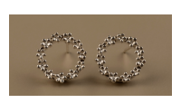 The Forget-Me-Not 'wreath' Silver Stud Earrings