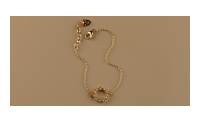 The Forget-Me-Not 'Wreath' Solid 9-carat Gold Bracelet
