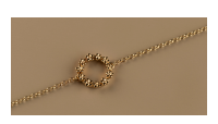 The Forget-Me-Not 'Wreath' Solid 9-carat Gold Bracelet