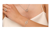 The Forget-Me-Not 'Wreath' Silver Bracelet
