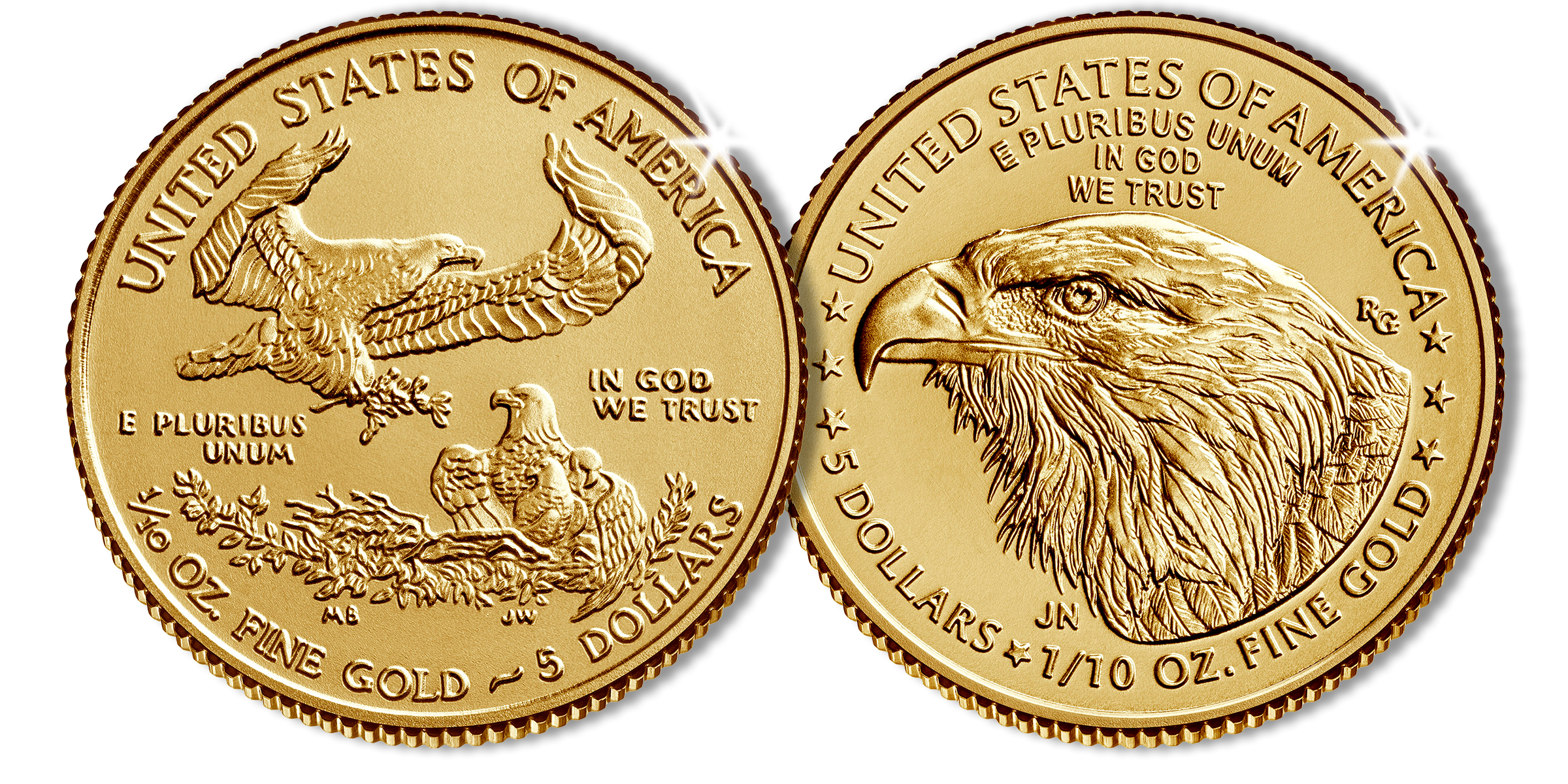 Legendary Gold Eagle Two-Coin Set honouring 35th anniversary with Original and Brand New Design Legendary Gold Eagle Two-Coin Set honouring 35th anniversary with Original and Brand New Design