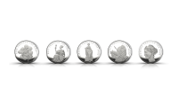 The Five Coin Hibernia Silver Set