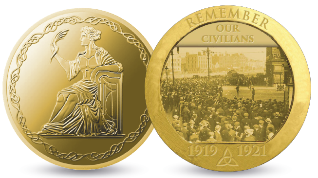 The Irish War of Independence 'Remember our Civilians' Photographic Medal