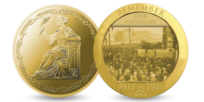 The Irish War of Independence 'Remember our Civilians' Photographic Medal